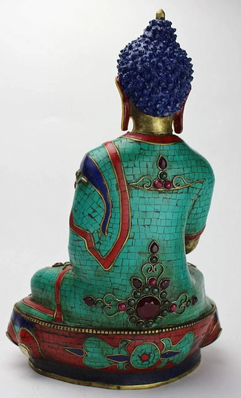 14 Inch Master Quality Mosaic Shakyamuni Statue
