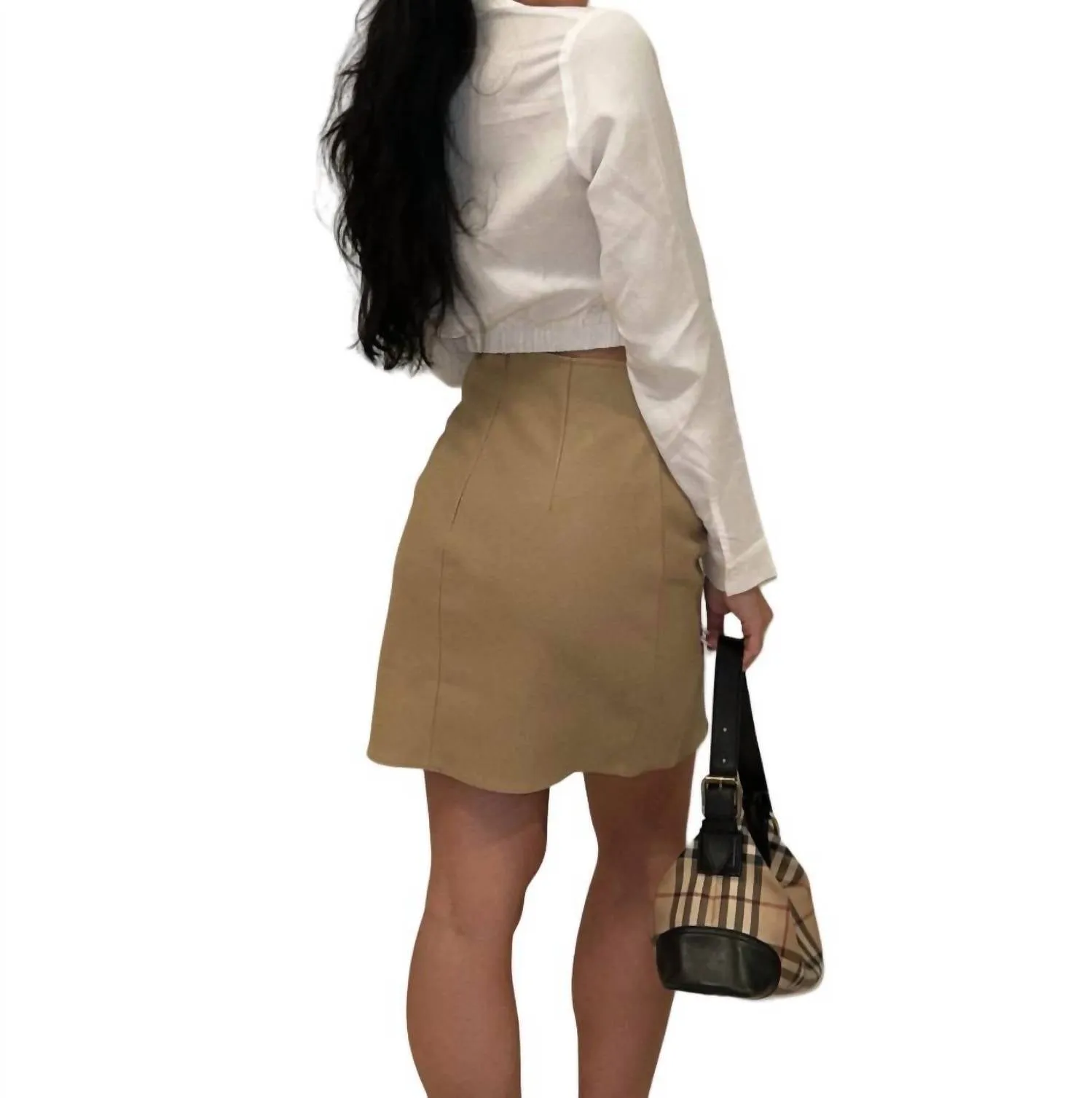 ALICIA CROPPED BUTTON DOWN TOP