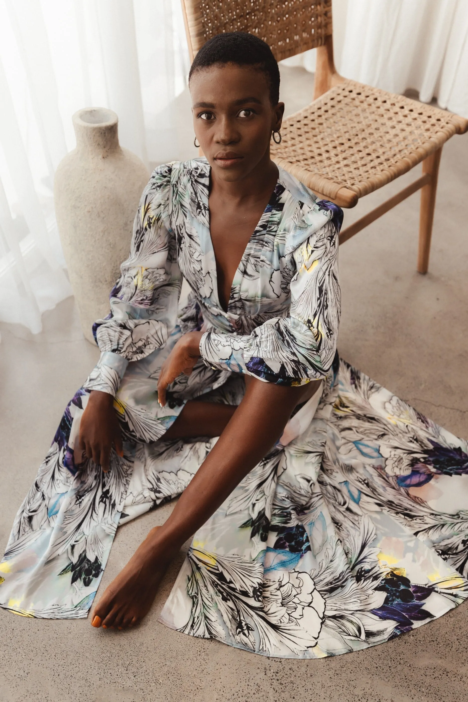 COCO NILOFAR SILK ROBE