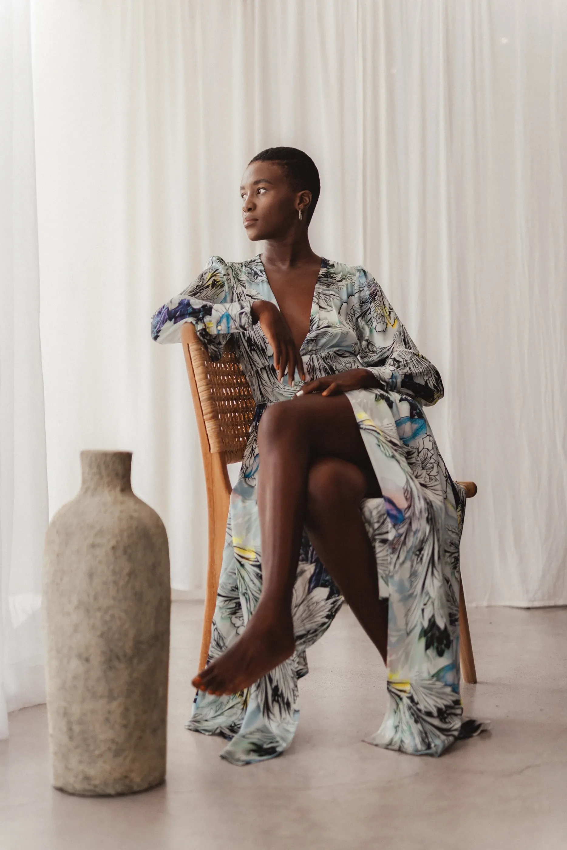 COCO NILOFAR SILK ROBE