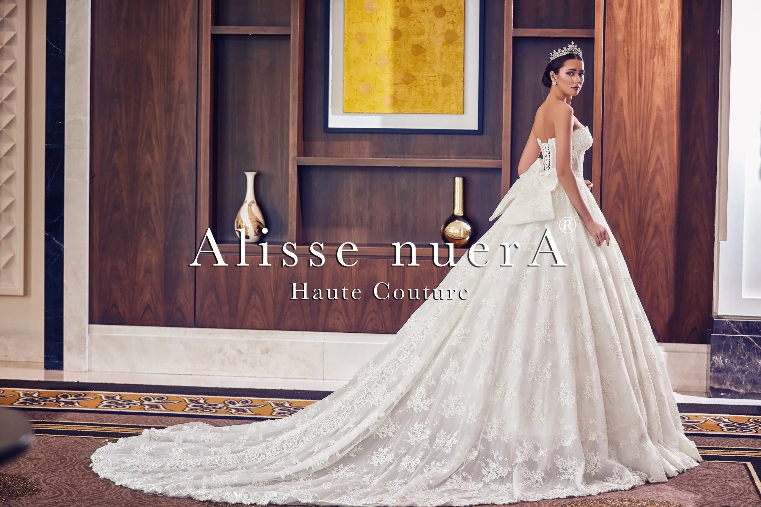 Corset Waist Strapless Bridal Ball Gown with Detachable Lace Sleeve