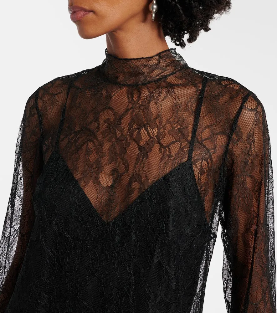Frame Lace shift dress