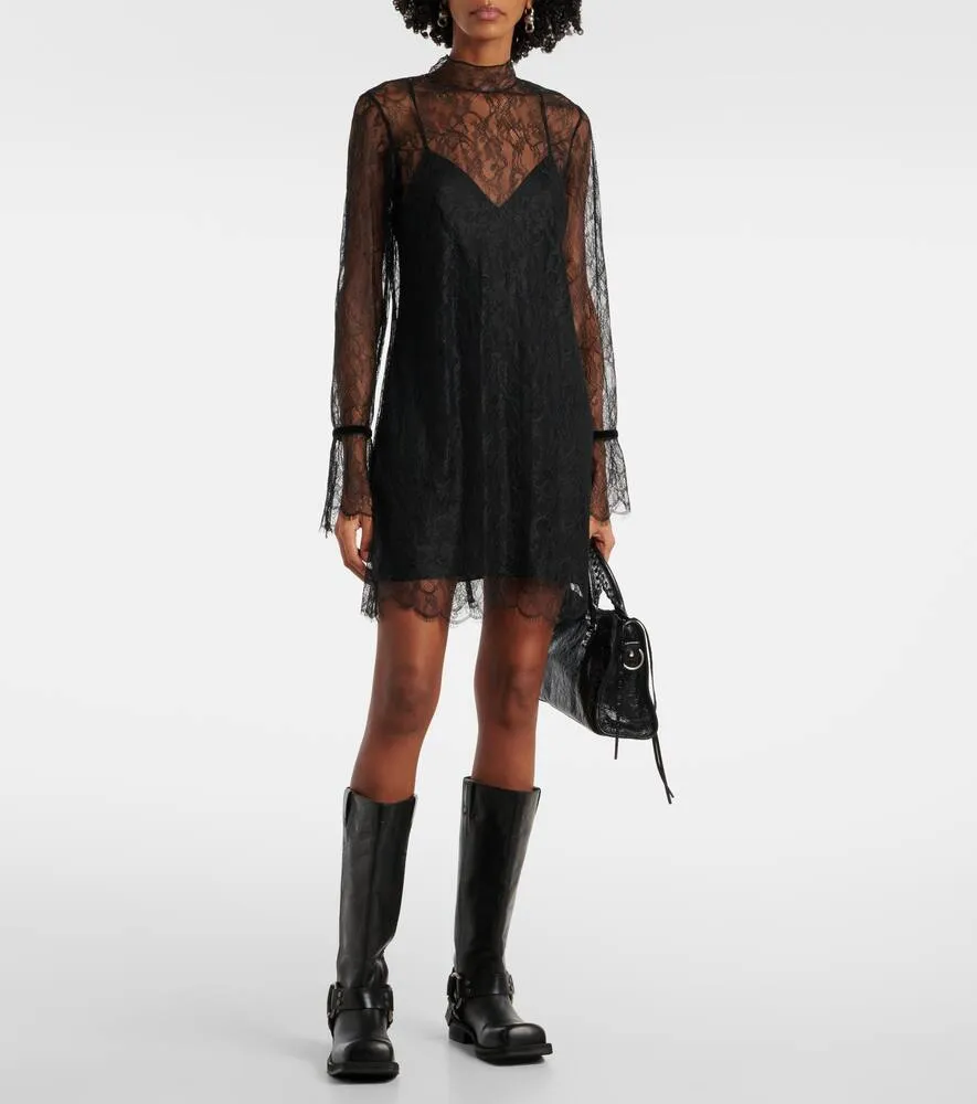 Frame Lace shift dress