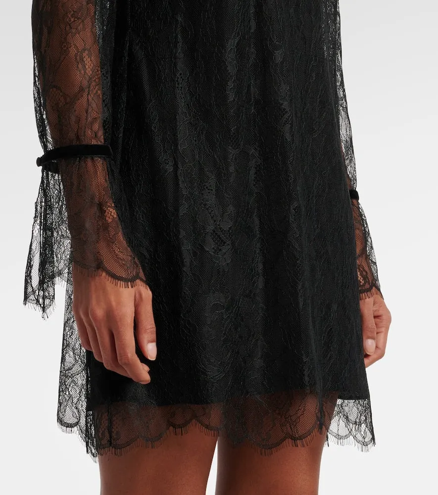 Frame Lace shift dress
