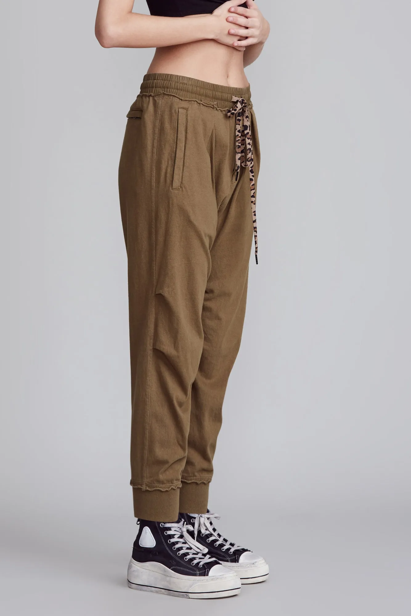 HAREM SWEATPANT - OLIVE