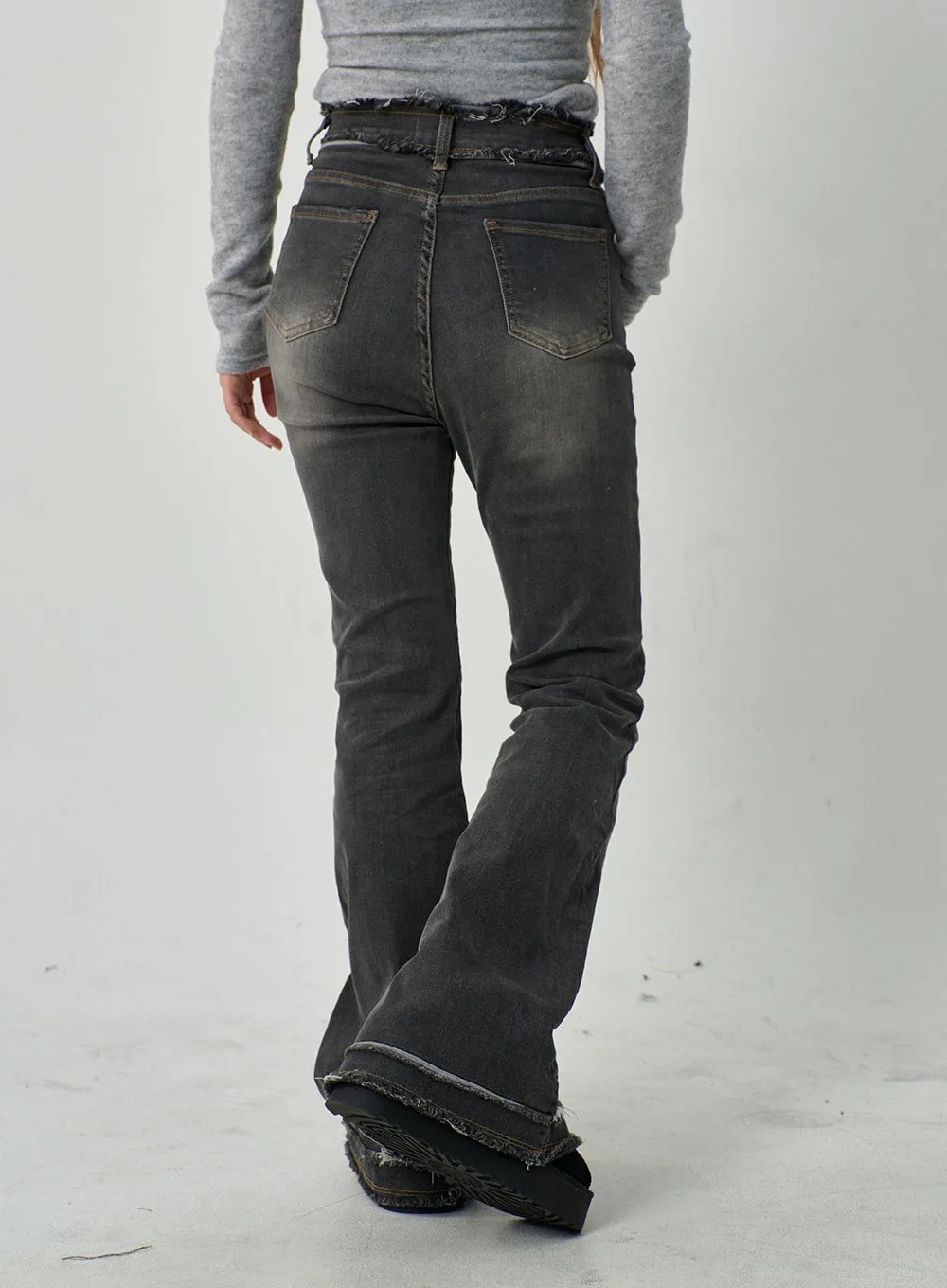 High Waist Bootcut Jeans CD15