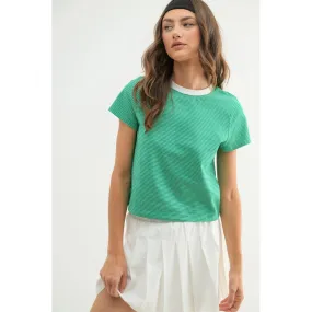 Striped Crop Tee