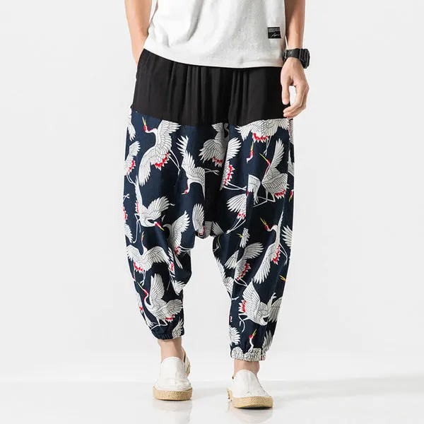 WLS Nettai Harem Pants Blue Crane