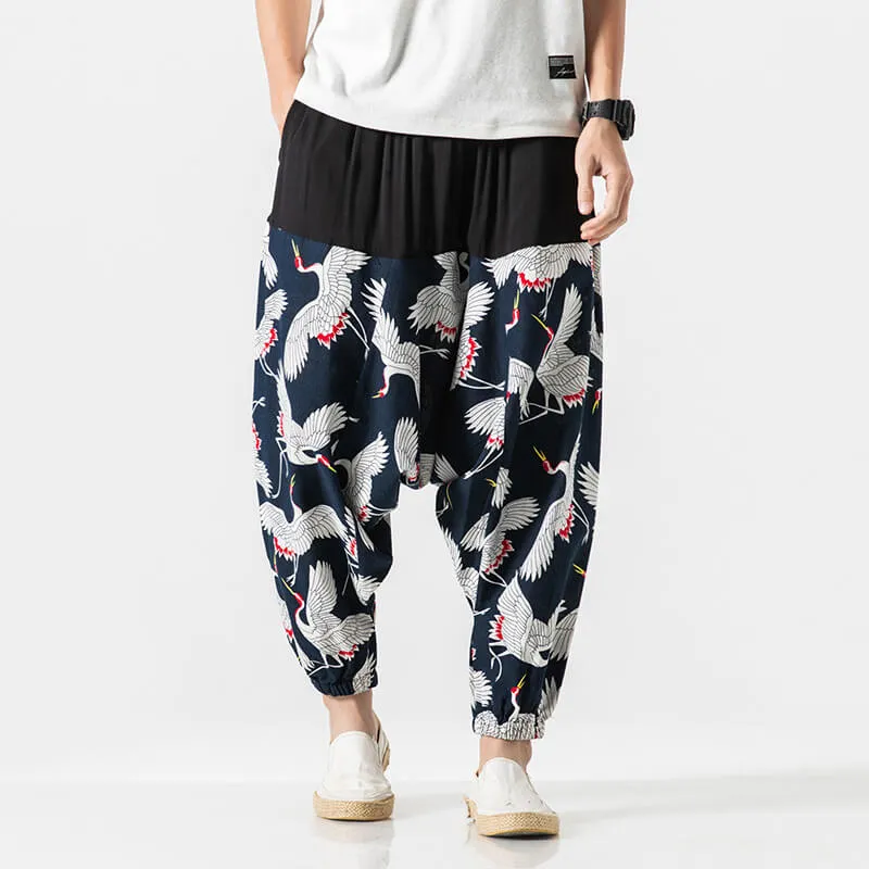 WLS Nettai Harem Pants Blue Crane