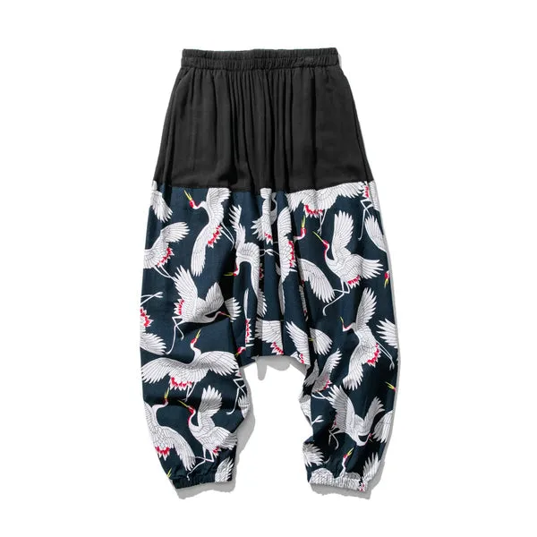 WLS Nettai Harem Pants Blue Crane